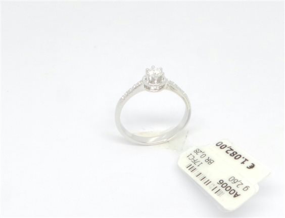 Ring Lorenza Gioielli Woman in Gold Diamante 0.28 Ct A0006-14 - A0006-14